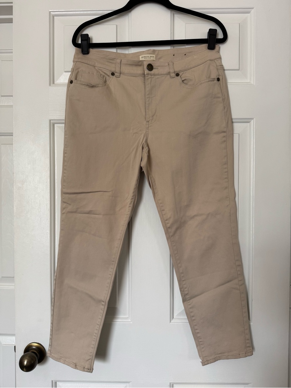 Coldwater Creek Khaki Cropped Jeans